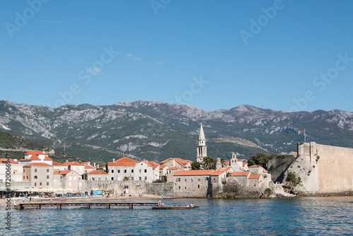 Wallpaper Mural The ancient 15th century St. Mary's Fortress in Budva. Citadel on the shore of the Adriatic Sea  in Budva, Montenegro Torontodigital.ca