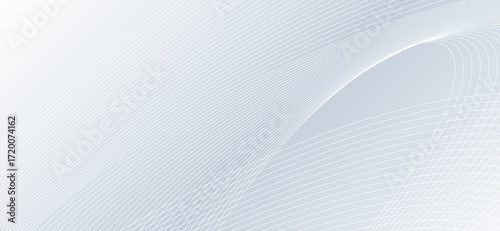 Elegant light blue abstract background with flowing, curved white lines creating a soft and modern graphic design ideal for technology or minimalist themes
