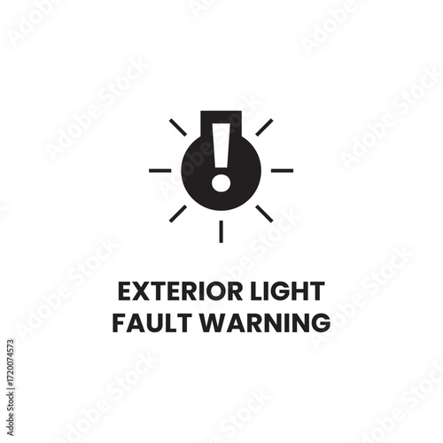 Exterior Light Fault Warning Dashboard Symbol