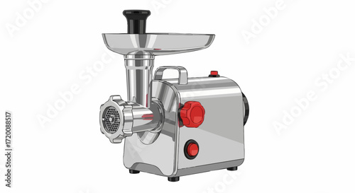 Modern electric meat grinder for home cooking, ideal for food preparation, showcasing kitchen appliance style and culinary arts, food processing equipment