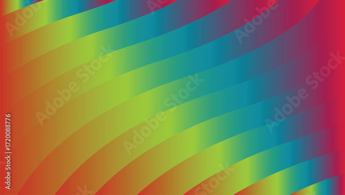 Vibrant gradient pixelated abstract background with diagonal stripes and rainbow colors vector