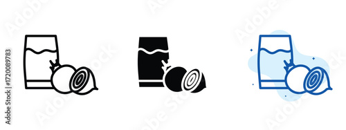 Set of pixel perfect colored Beetroot juice icon.eps , 1 Silhouette, 1 Unexpanded, Beetroot juice icon showing a glass of nutritious red drink.
