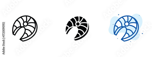 Set of pixel perfect colored Fish fillet icon.eps , 1 Silhouette, 1 Unexpanded, Fish fillet icon symbolizing seafood dish.
