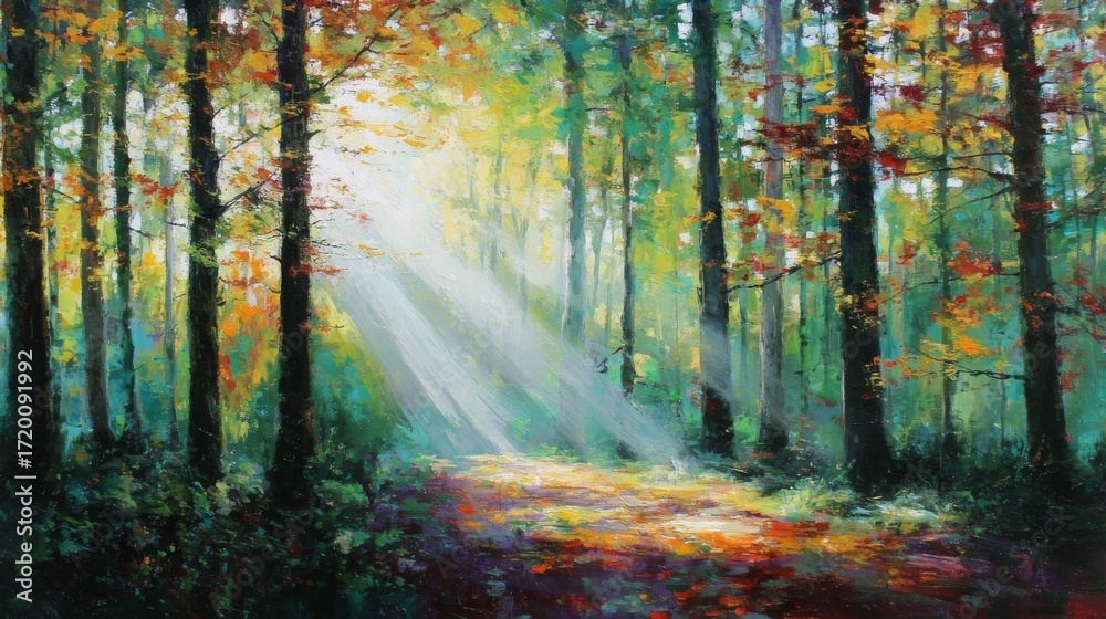 Fototapeta premium autumn in the forest