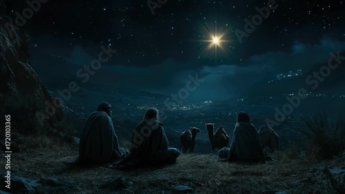 Three kings story: magi travelers, biblical pilgrims, holy visitors, bethlehem star, messiah birth, sacred procession, eastern sages, divine guidance, gospel narrative, christian tradition,