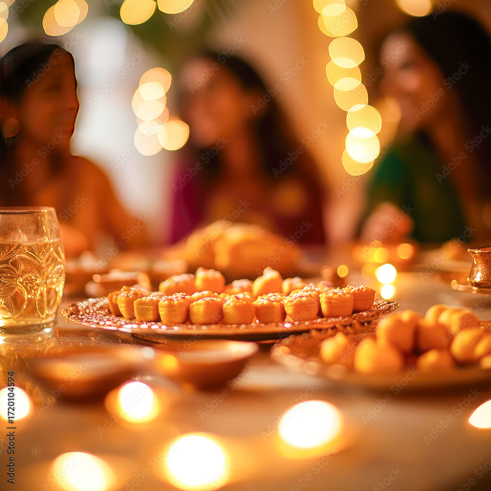 Obraz premium Sweets plate on dinning table