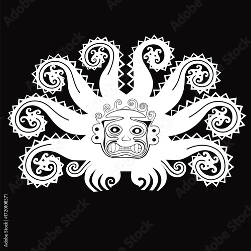 Headband ornament, Moche culture of Peru.
