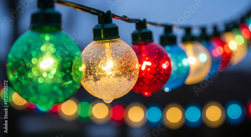 colorful christmas lights