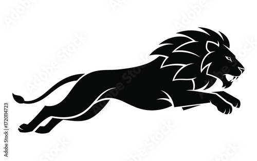 Vectorized lion animal for print, sketch, Decoration