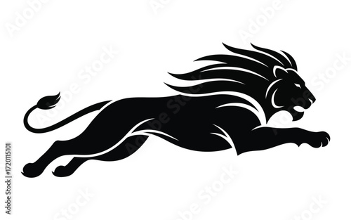Vectorized lion animal for print, sketch, Decoration