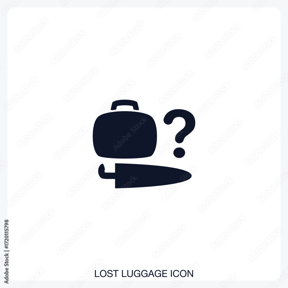 Fototapeta premium Lost Luggage Icon