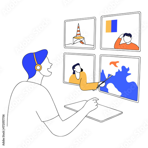 Online learning and global communication with diverse students