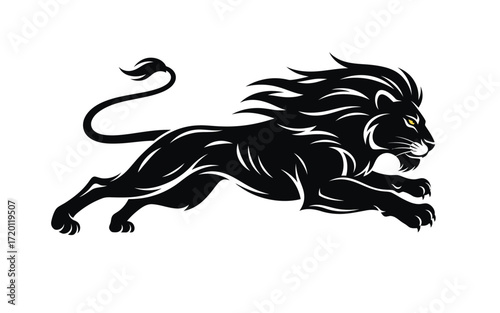 Vectorized lion animal for print, sketch, Decoration
