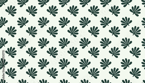 seamless botanical leaf pattern, modern tropical leaves background, minimalist floral repeating texture, stylish green plant tile design