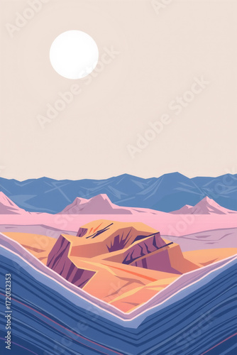 Desert ridge crowned with twin suns 1 00003