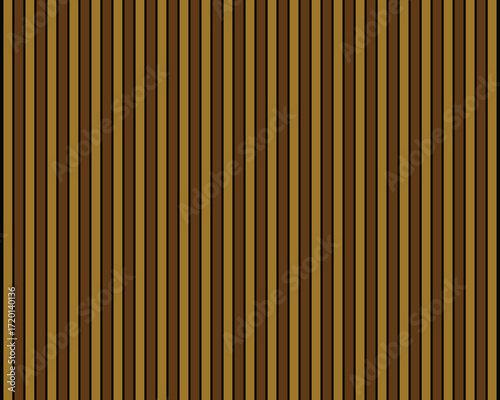 Vertical stripes pattern in shades of brown and gold with black outlines background texture