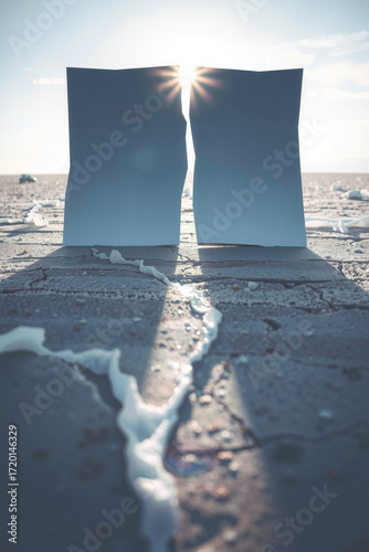 Shimmering Salt Desert