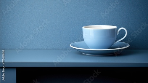 Wallpaper Mural Serene blue teacup scene Torontodigital.ca