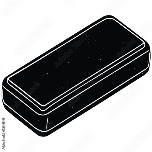 chalkboard eraser vector on white background