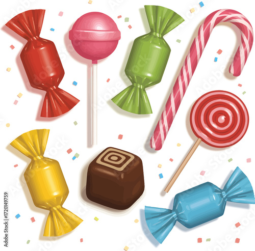 A Delightful Collection of Assorted Candies and Sweets