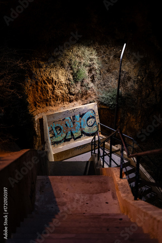 stairs to the beach of Portimão Portugal
