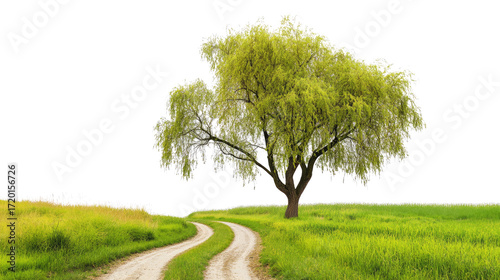 tree on a road png