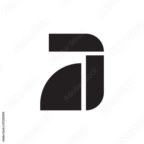 'A' vector letter logo symbol - fully editable