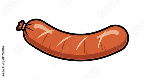 Juicy grilled sausage ready for delicious summer cookouts, picnics, and backyard barbecues creating flavorful memories.