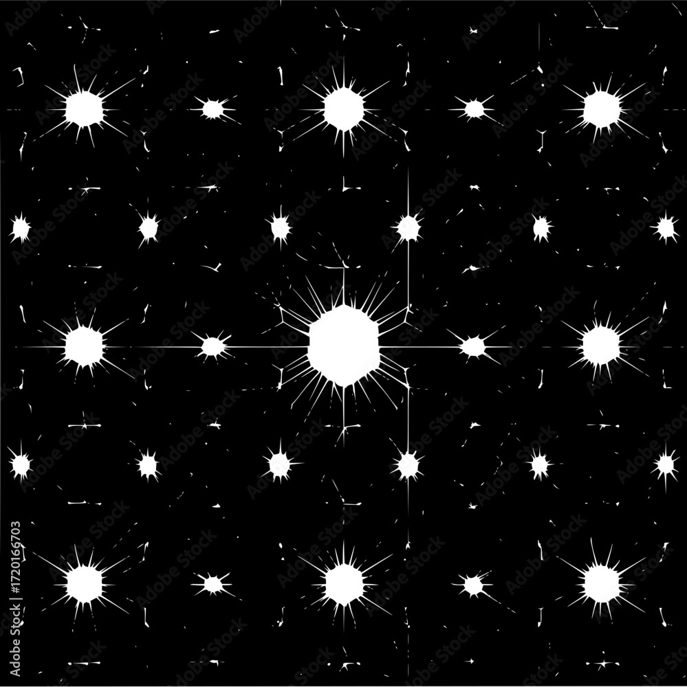 Abstract black and white starburst pattern background design for wallpaper and digital art projects usage