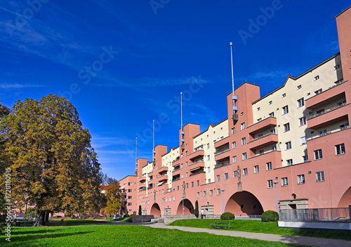 Fotografi Karl Marx Hof Apartment complex, Vienna, Austria