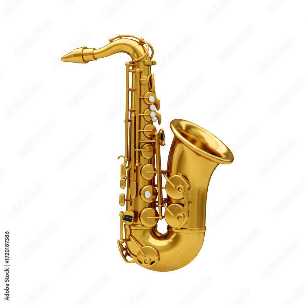 Fototapeta premium saxophone isolated on white background