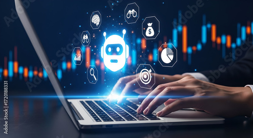 AIPowered Business Automation Robot Assistant for Data Analysis and Financial Growth