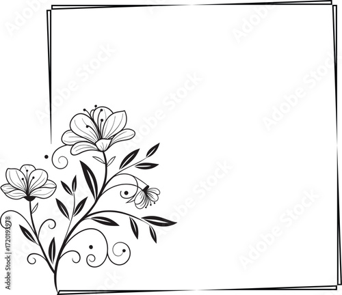 floral background with place for text