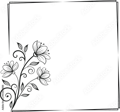 floral background with place for text