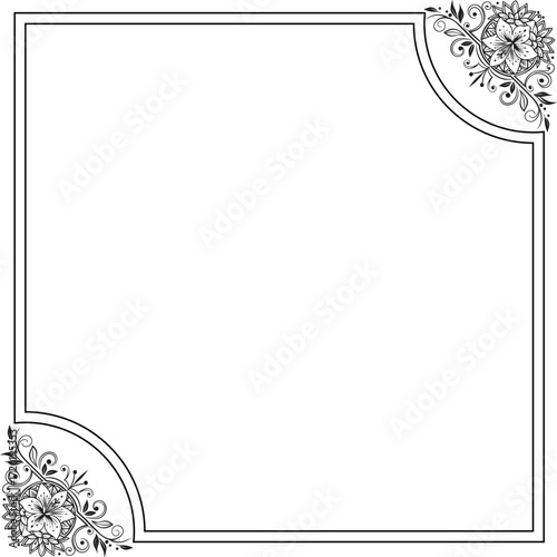 frame with floral ornament