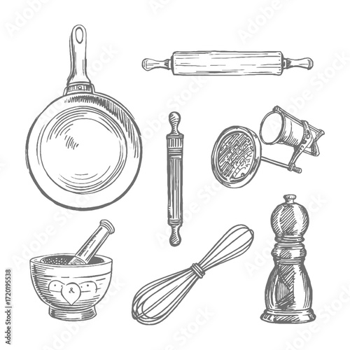 Kitchen Tools Set Illustration