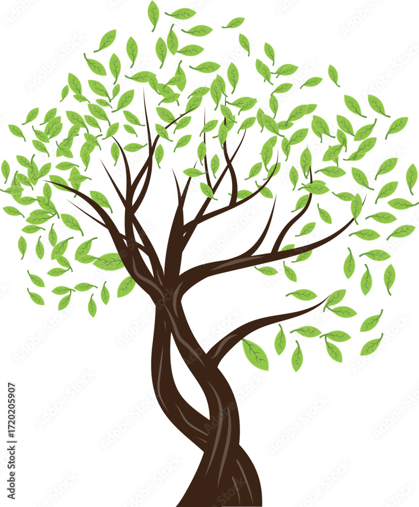 Fototapeta premium modern tree logo