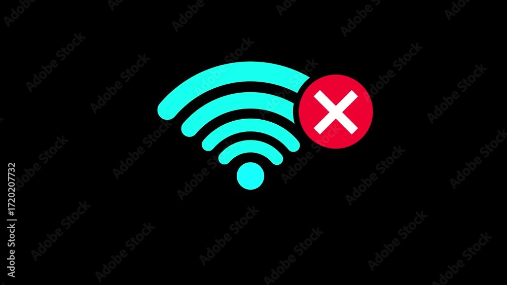 Wifi icon. No internet, internet problems. Concept of bad connection ...