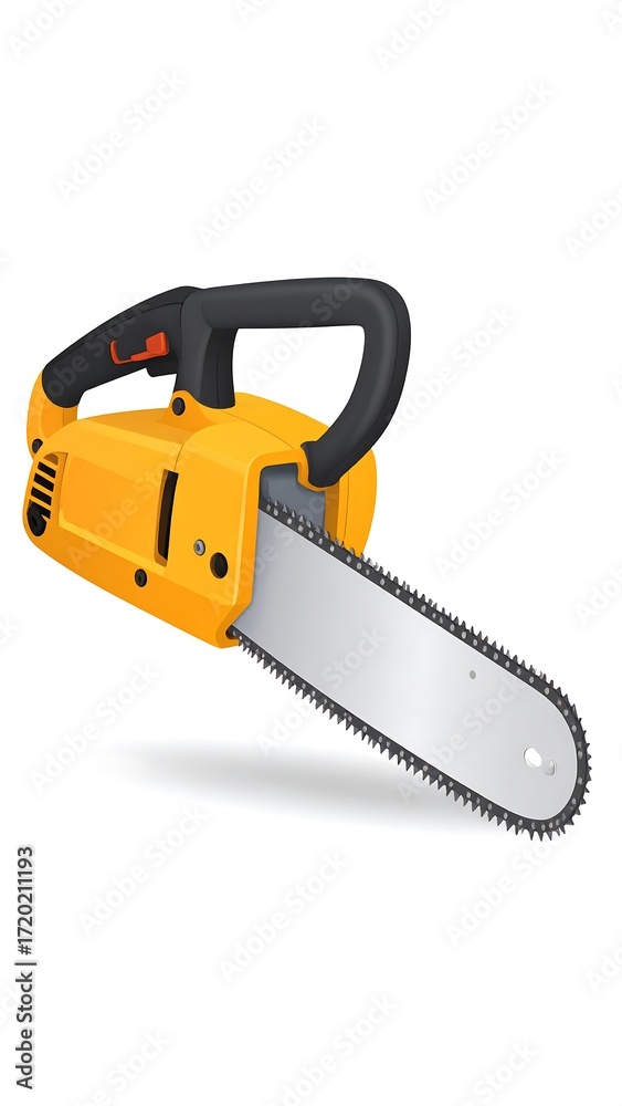 Naklejka premium Illustration of a chainsaw