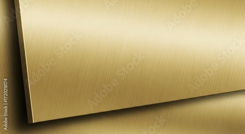 Brushed Golden Metal Texture with Layered Effect and Reflective Light