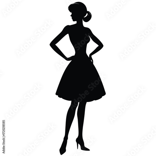 Woman silhouette illustration