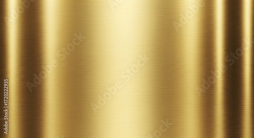 Brushed Gold Metal Texture with Reflective Sheen