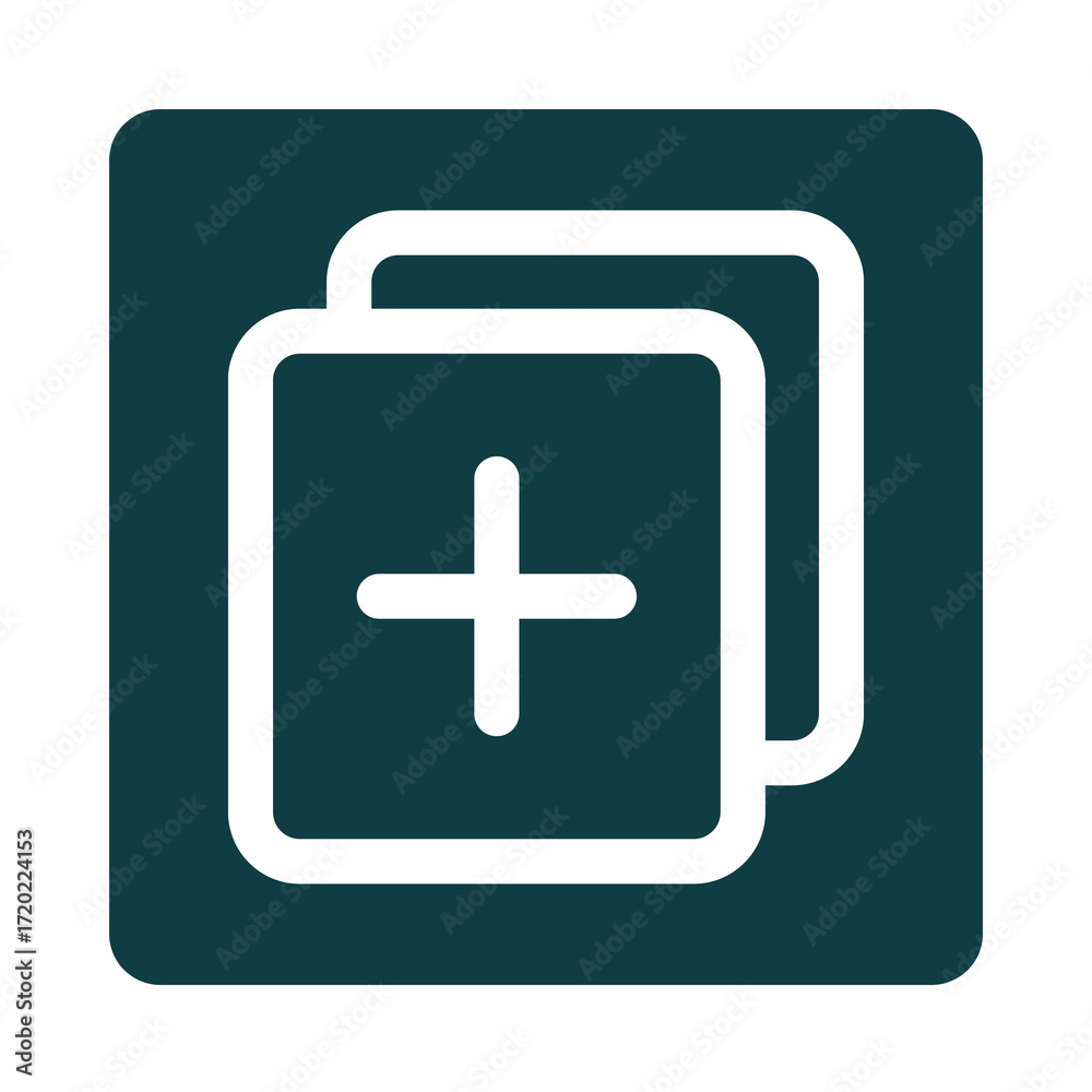 Obraz premium Simple icon representing adding new items or creating something new