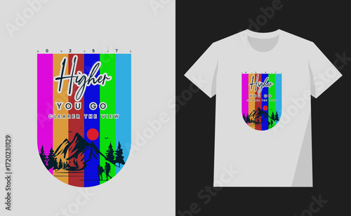t shirt design concept features a collage of serene landscapes and emotional prose. t-shirt design vector for print 
