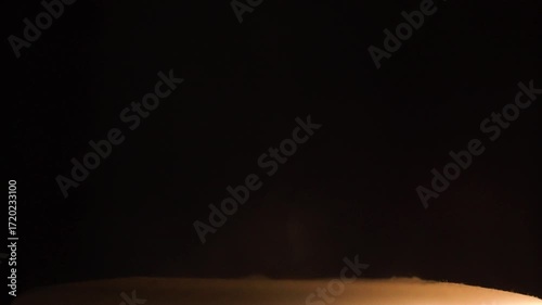 Old dusty candle in the dark