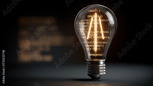 glowing bulb code innovative idea