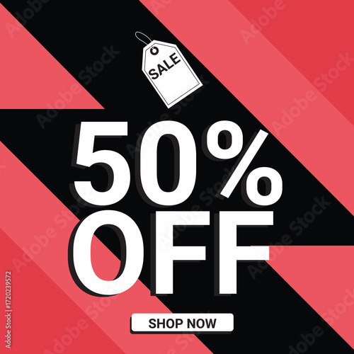 flash sale 50 percent off