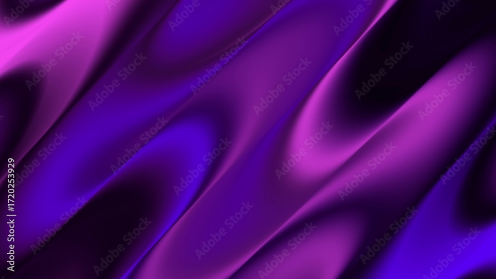 Obraz premium Abstract vibrant purple and pink wave gradient liquid backgrounds. Smooth and flowing modern digital art with dynamic lines, elegant texture, and futuristic fluid motion for creative design projects.