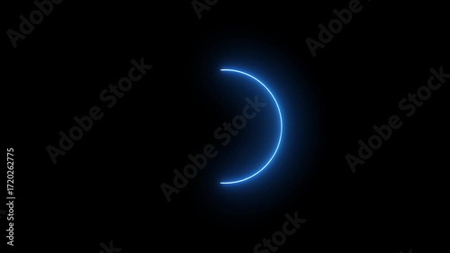 Wallpaper Mural "Futuristic glowing neon circle animation with vibrant effects representing technology, digital motion graphics, abstract design, modern loops, and innovation" Torontodigital.ca