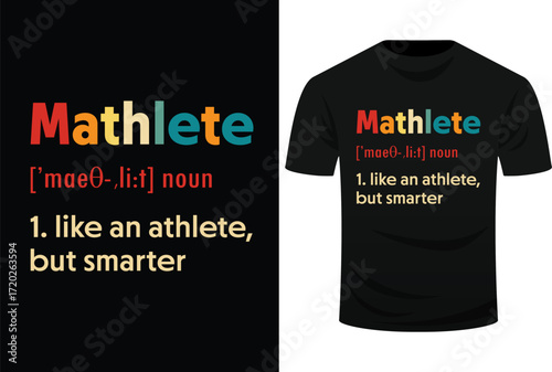 Mathlete Definition Funny Math Geek Nerd Math Teacher Svg Design